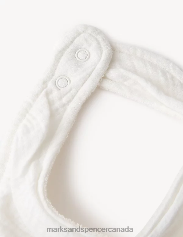 Marks and Spencer sale - Baby Biscuit Clothing Marks & Spencer 3pk Cotton Rich Dribble Bibs 20VTD7459