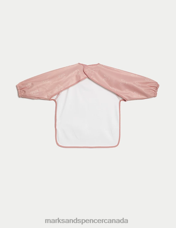 Baby Pink Mix Clothing Marks & Spencer Bunny Feeding Bib 20VTD7605 - Marks and Spencer Canada locations