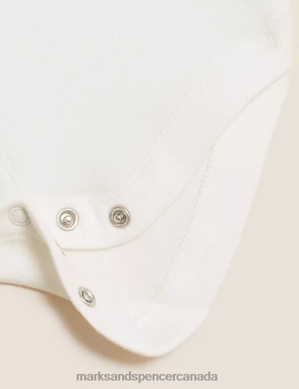 Marks and Spencer sale - Baby Cream Mix Clothing Marks & Spencer Pure Cotton Daddy Slogan Star Bodysuit 20VTD7457