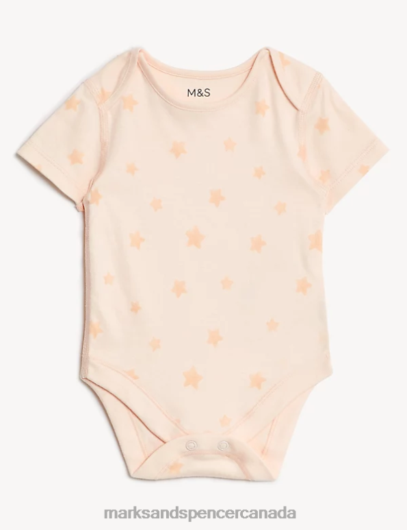 Marks and Spencer near me - Baby Multi Clothing Marks & Spencer 3pk Pure Cotton Star Bodysuits 20VTD7484