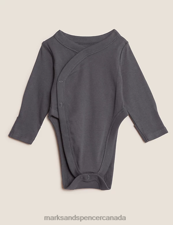 Marks and Spencer near me - Baby Smoke Clothing Marks & Spencer 3pk Hip Dysplasia Pure Cotton Bodysuits 20VTD7548
