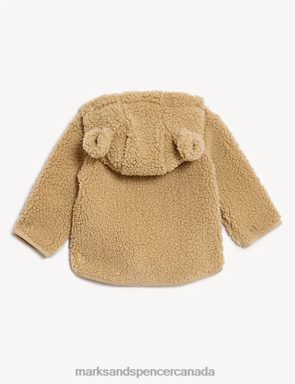 Marks and Spencer near me - Baby Mink Clothing Marks & Spencer Borg Hooded Jacket 20VTD7264