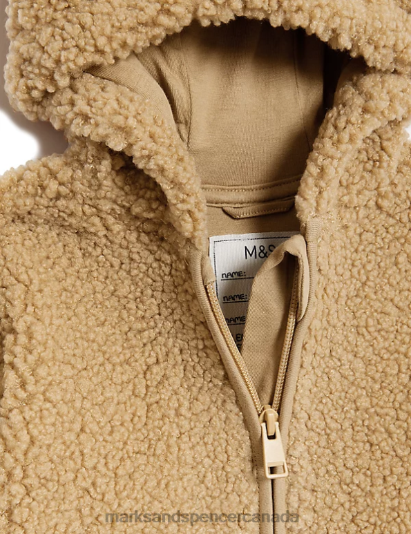 Marks and Spencer near me - Baby Mink Clothing Marks & Spencer Borg Hooded Jacket 20VTD7264