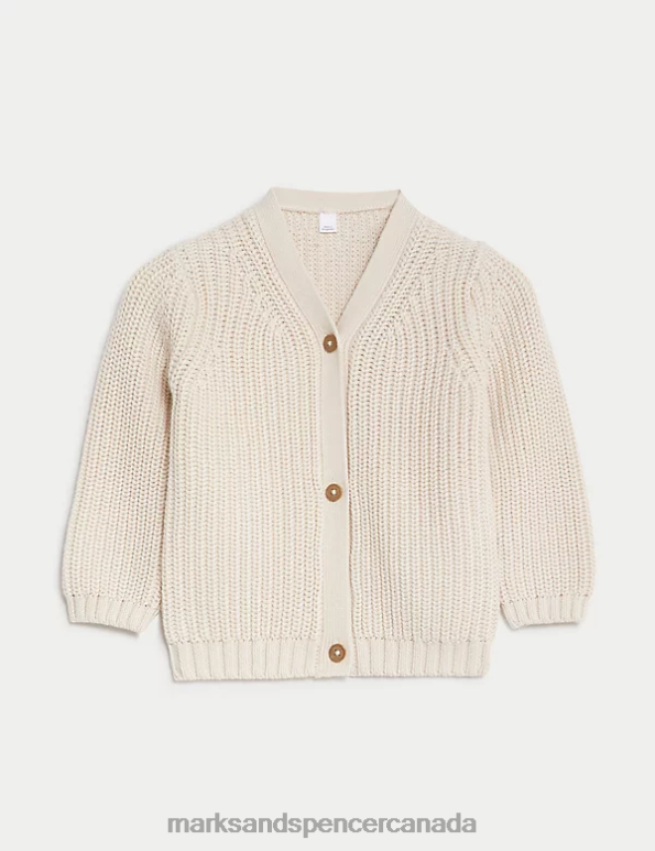 Marks and Spencer sale - Baby Calico Clothing Marks & Spencer Pure Cotton Knitted Cardigan 20VTD7277