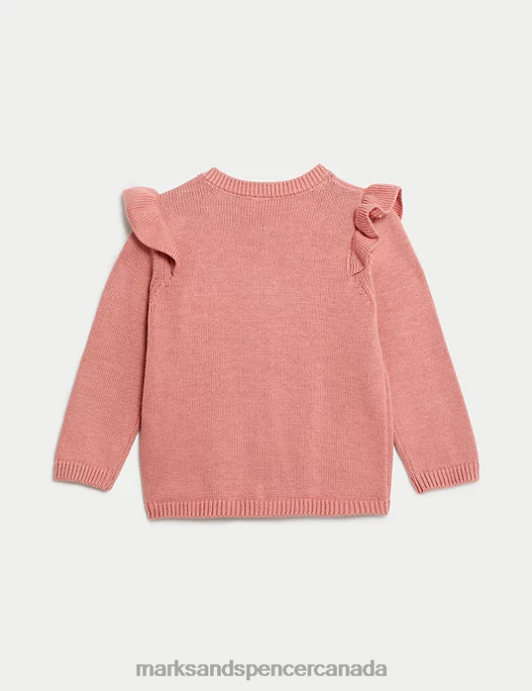 Baby Pink Clothing Marks & Spencer Pure Cotton Knitted Cardigan 20VTD7615 - Marks and Spencer online