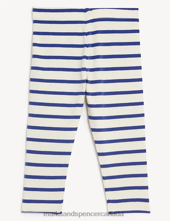 Baby Blue Clothing Marks & Spencer Cotton Rich Striped Leggings 20VTD7319 - Marks and Spencer online