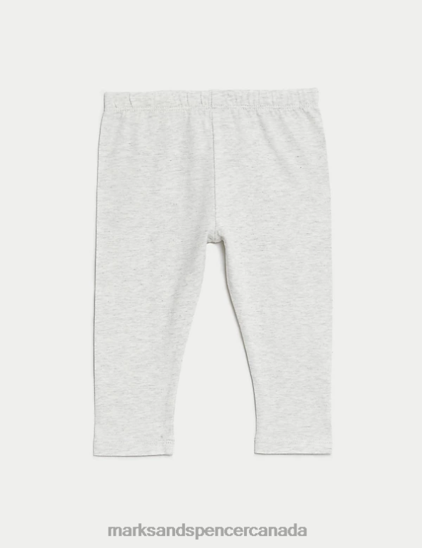 Baby Grey Marl Clothing Marks & Spencer 2pk Cotton Rich Leggings 20VTD7890 - Marks and Spencer online