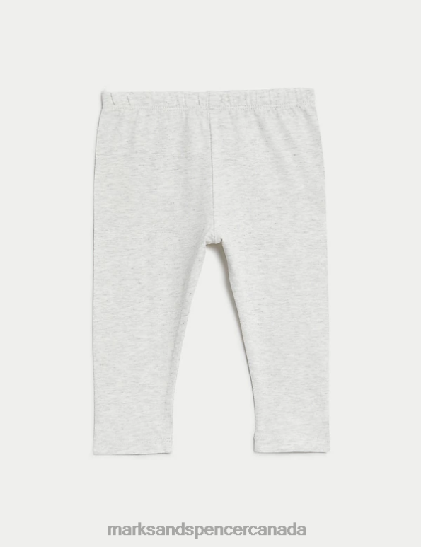 Baby Grey Marl Clothing Marks & Spencer 2pk Cotton Rich Leggings 20VTD7890 - Marks and Spencer online