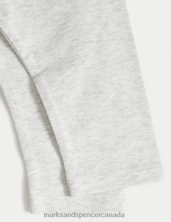 Baby Grey Marl Clothing Marks & Spencer 2pk Cotton Rich Leggings 20VTD7890 - Marks and Spencer online