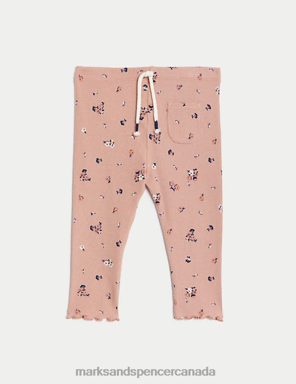 Marks and Spencer sale - Baby Multi Clothing Marks & Spencer 3pk Cotton Rich Floral Leggings 20VTD7608