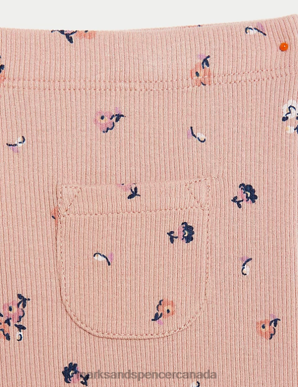 Marks and Spencer sale - Baby Multi Clothing Marks & Spencer 3pk Cotton Rich Floral Leggings 20VTD7608