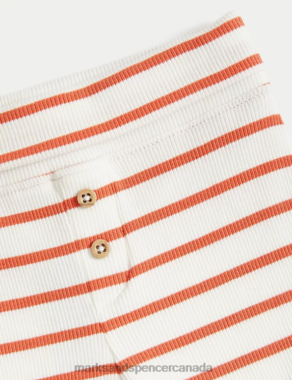 Marks and Spencer sale - Baby Multi Clothing Marks & Spencer 3pk Cotton Rich Striped Leggings 20VTD7431