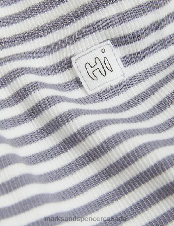 Marks and Spencer near me - Baby Multi Clothing Marks & Spencer Cotton Rich Striped Ribbed Leggings 20VTD7513