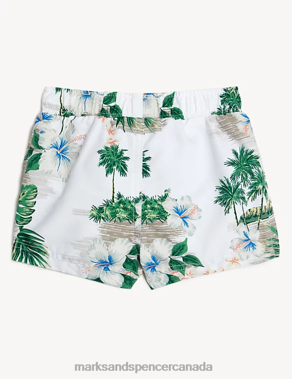 Marks and Spencer Canada - Baby Multi Clothing Marks & Spencer Hawaiian Print Swim Shorts 20VTD7595