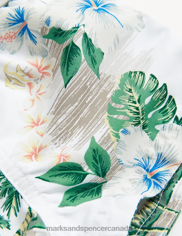 Marks and Spencer Canada - Baby Multi Clothing Marks & Spencer Hawaiian Print Swim Shorts 20VTD7595