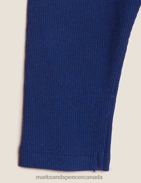 Marks and Spencer near me - Baby Navy Clothing Marks & Spencer Cotton Rich Ribbed Leggings 20VTD7780