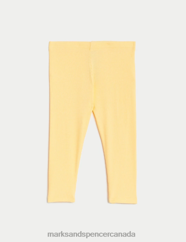 Baby Yellow Clothing Marks & Spencer Cotton Rich Leggings 20VTD7630 - Marks and Spencer Canada locations