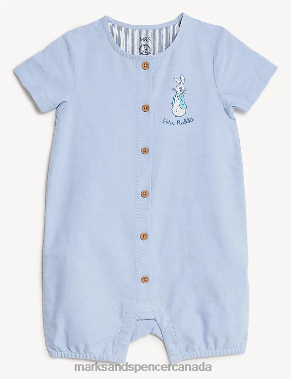Marks and Spencer Canada - Baby Blue Mix Clothing Marks & Spencer 2pc Pure Cotton Peter Rabbit Outfit 20VTD7400