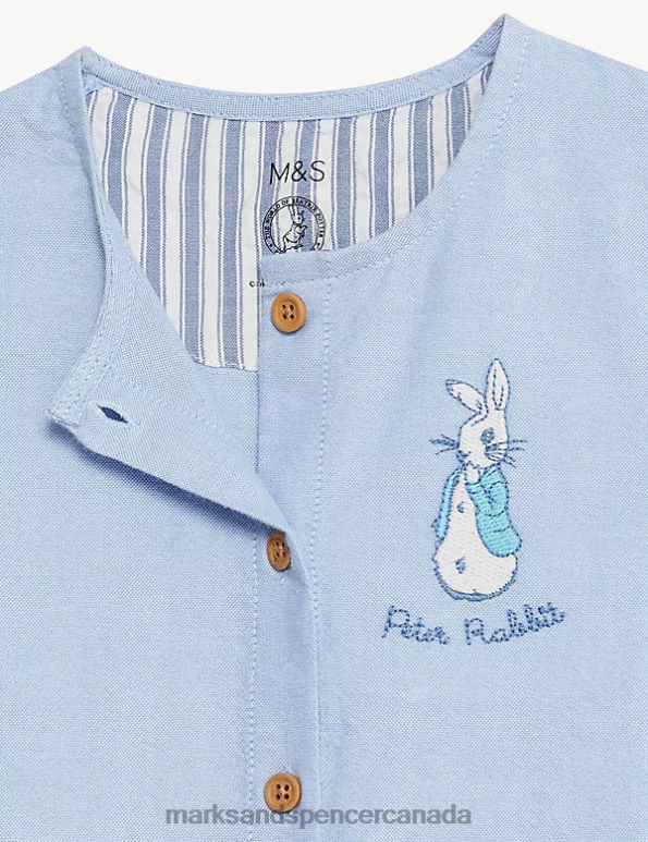Marks and Spencer Canada - Baby Blue Mix Clothing Marks & Spencer 2pc Pure Cotton Peter Rabbit Outfit 20VTD7400