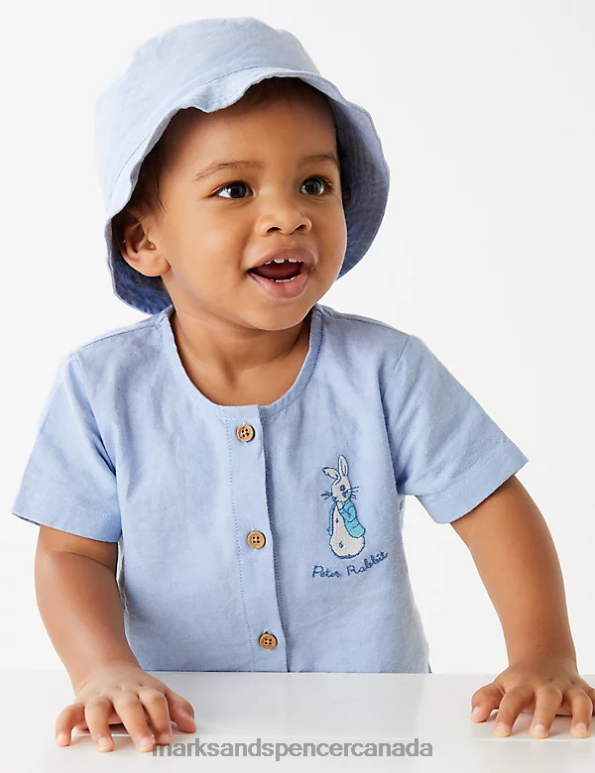Marks and Spencer Canada - Baby Blue Mix Clothing Marks & Spencer 2pc Pure Cotton Peter Rabbit Outfit 20VTD7400