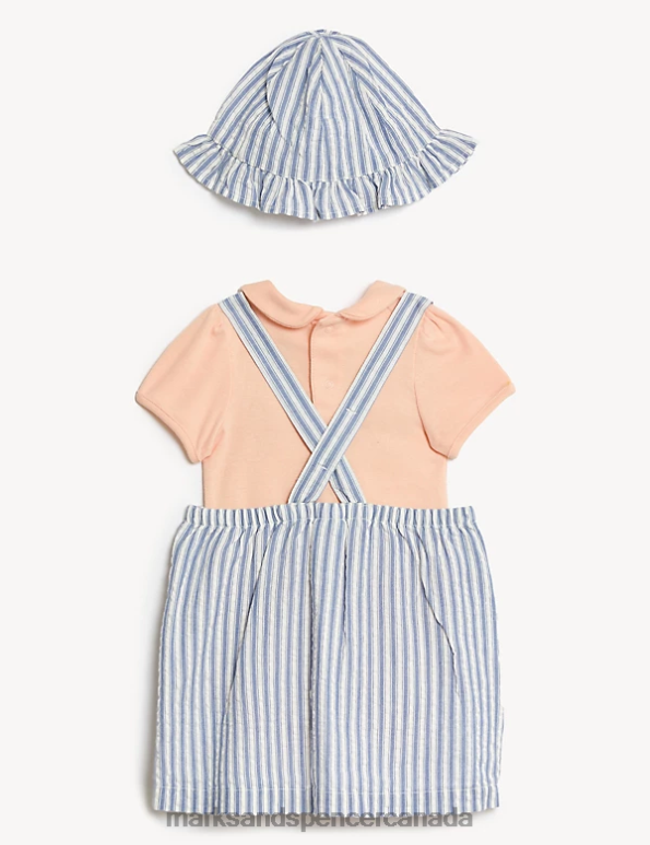 Marks and Spencer Canada - Baby Blue Mix Clothing Marks & Spencer 3pc Pure Cotton Peter Rabbit Outfit 20VTD7668