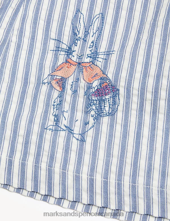 Marks and Spencer Canada - Baby Blue Mix Clothing Marks & Spencer 3pc Pure Cotton Peter Rabbit Outfit 20VTD7668