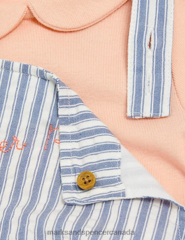 Marks and Spencer Canada - Baby Blue Mix Clothing Marks & Spencer 3pc Pure Cotton Peter Rabbit Outfit 20VTD7668