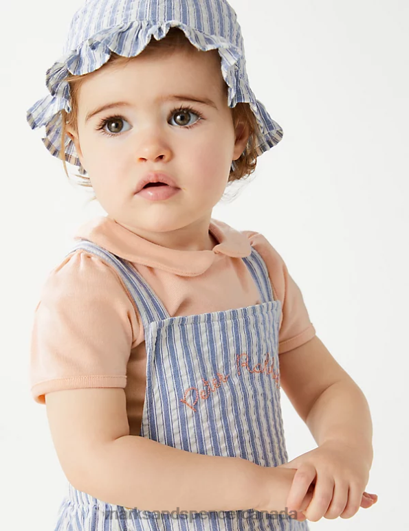 Marks and Spencer Canada - Baby Blue Mix Clothing Marks & Spencer 3pc Pure Cotton Peter Rabbit Outfit 20VTD7668