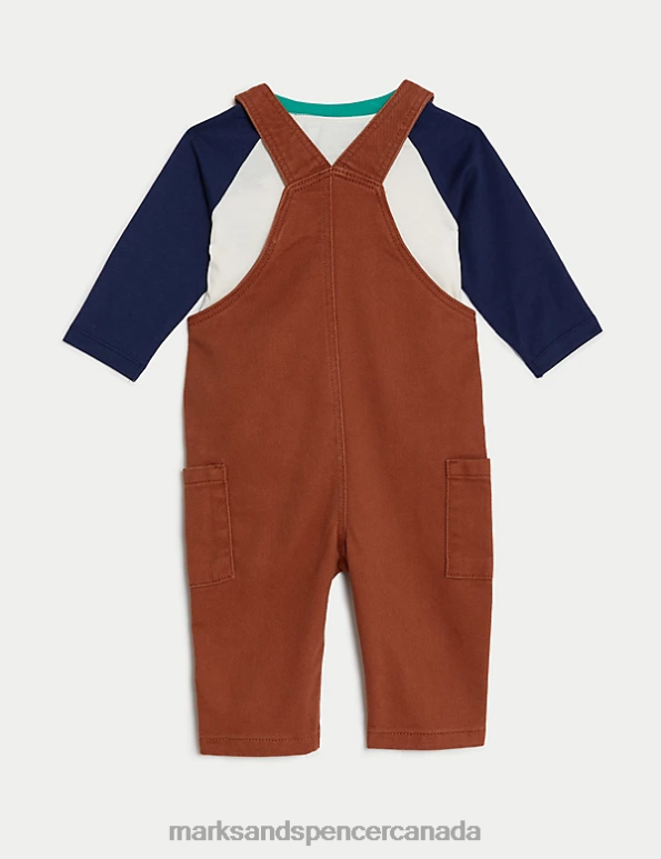Marks and Spencer near me - Baby Brown Mix Clothing Marks & Spencer 2pc Pure Cotton Outfit 20VTD7331