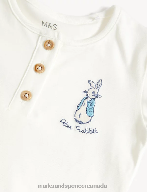 Marks and Spencer near me - Baby Cream Mix Clothing Marks & Spencer 2pc Pure Cotton Peter Rabbit Outfit 20VTD7267