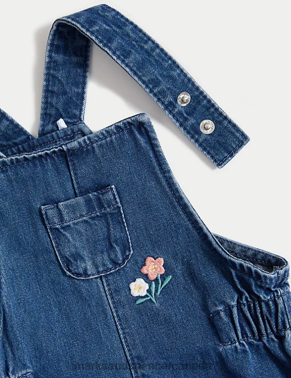 Marks and Spencer sale - Baby Denim Mix Clothing Marks & Spencer 2pc Pure Cotton Floral Outfit 20VTD7690