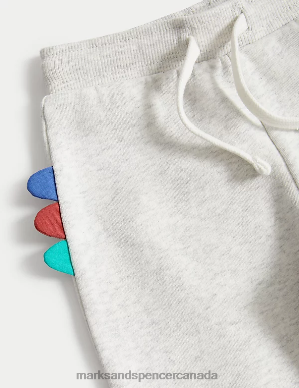 Baby Grey Marl Clothing Marks & Spencer 2pc Cotton Rich Dinosaur Outfit 20VTD7274 - Marks and Spencer online