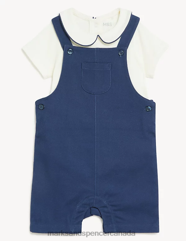 Baby Indigo Clothing Marks & Spencer 2pc Pure Cotton Outfit 20VTD7424 - Marks and Spencer outlet