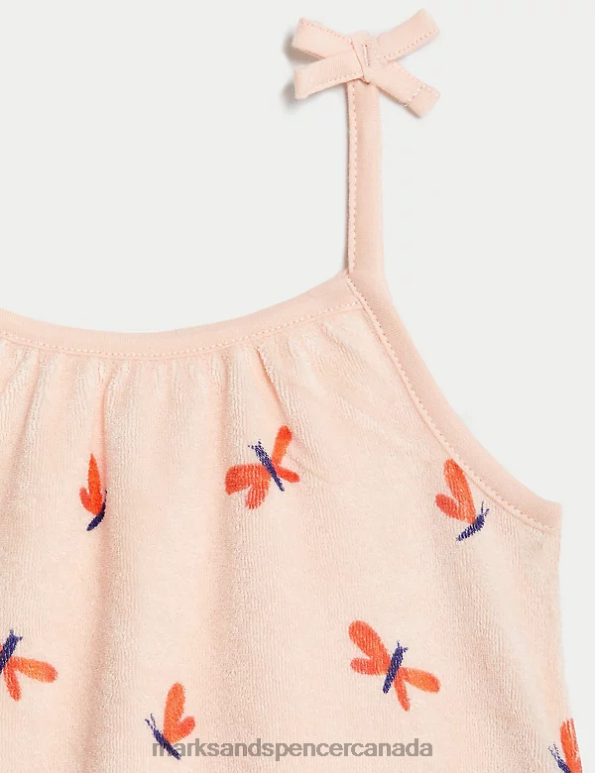 Marks and Spencer near me - Baby Light Peach Clothing Marks & Spencer 2pc Cotton Rich Butterfly Outfit 20VTD7731