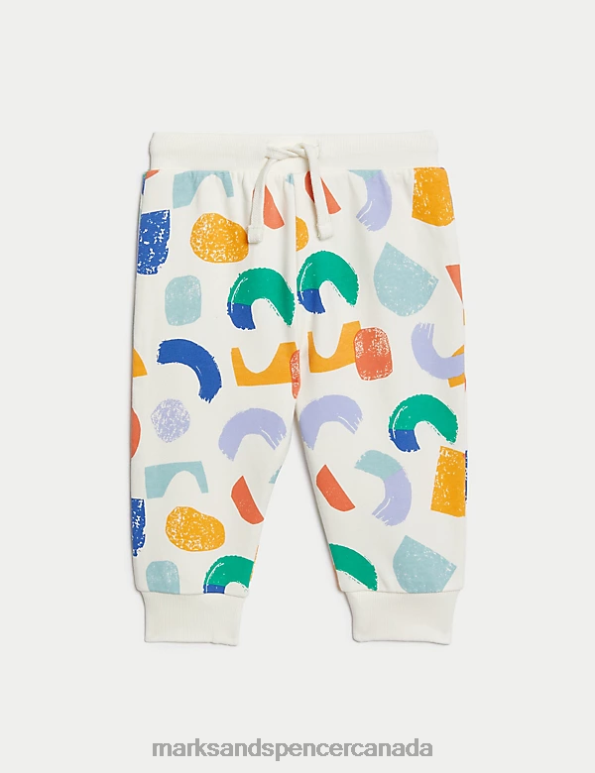 Baby Multi Clothing Marks & Spencer 2pc Cotton Rich Abstract Outfit 20VTD7311 - Marks and Spencer Canada locations