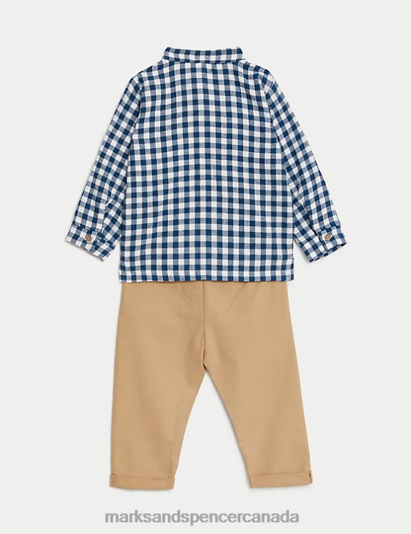 Baby Multi Clothing Marks & Spencer 2pc Cotton Rich Outfit 20VTD7301 - Marks and Spencer online
