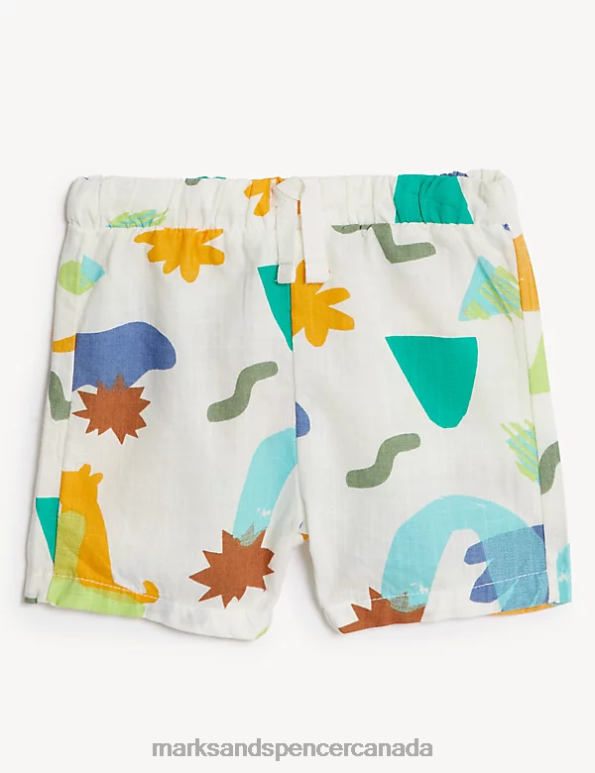 Baby Multi Clothing Marks & Spencer 2pc Cotton Rich Printed Outfit 20VTD7443 - Marks and Spencer outlet