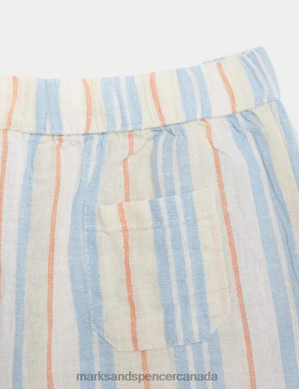 Baby Multi Clothing Marks & Spencer 2pc Cotton Rich Top & Bottom Outfit 20VTD7564 - Marks and Spencer Canada locations