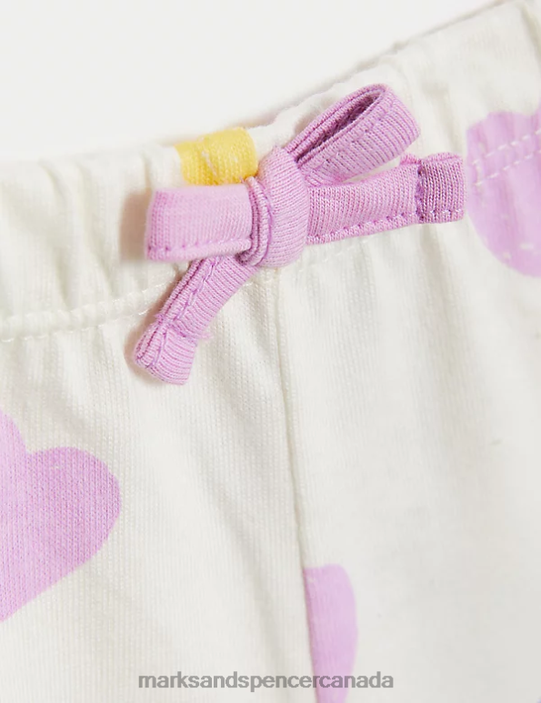 Marks and Spencer sale - Baby Multi Clothing Marks & Spencer 2pc Pure Cotton Heart Outfit 20VTD7617