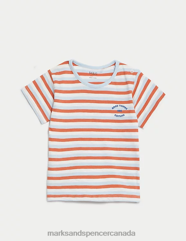 Marks and Spencer near me - Baby Multi Clothing Marks & Spencer 2pc Pure Cotton Striped Outfit 20VTD7369