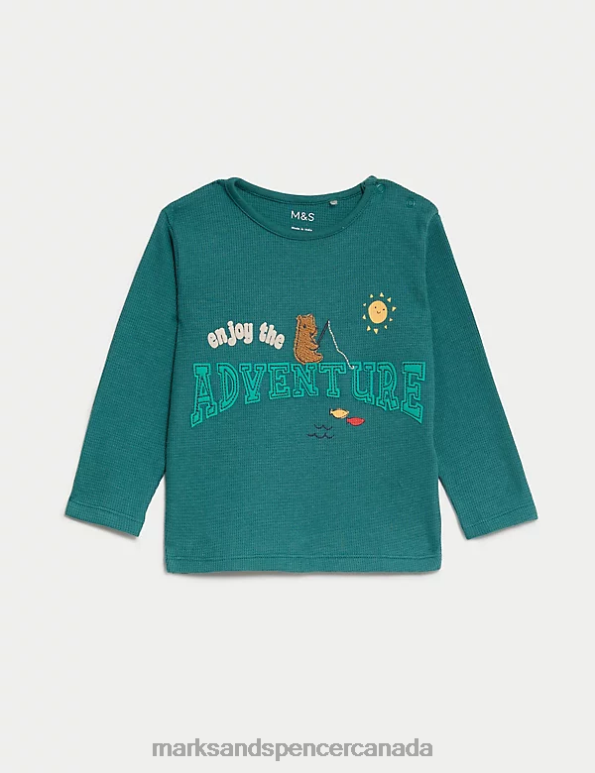 Marks and Spencer Canada - Baby Multi Clothing Marks & Spencer Cotton Rich Slogan Outfit 20VTD7364