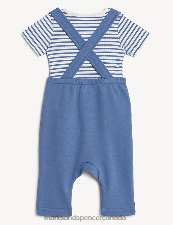 Marks and Spencer Canada - Baby Navy Clothing Marks & Spencer 2pc Cotton Rich Peter Rabbit Outfit 20VTD7283