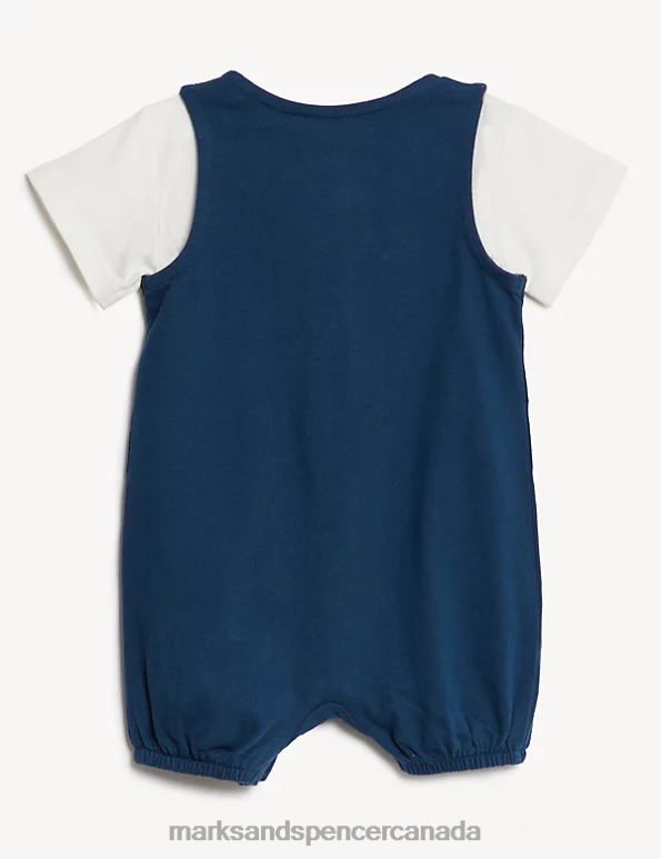 Marks and Spencer sale - Baby Navy Clothing Marks & Spencer 2pc Pure Cotton Peter Rabbit Outfit 20VTD7273