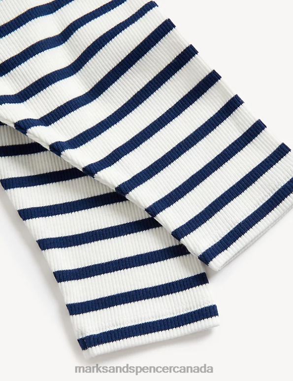 Marks and Spencer sale - Baby Navy Mix Clothing Marks & Spencer Cotton Navy T-Shirt Outfit 20VTD7299