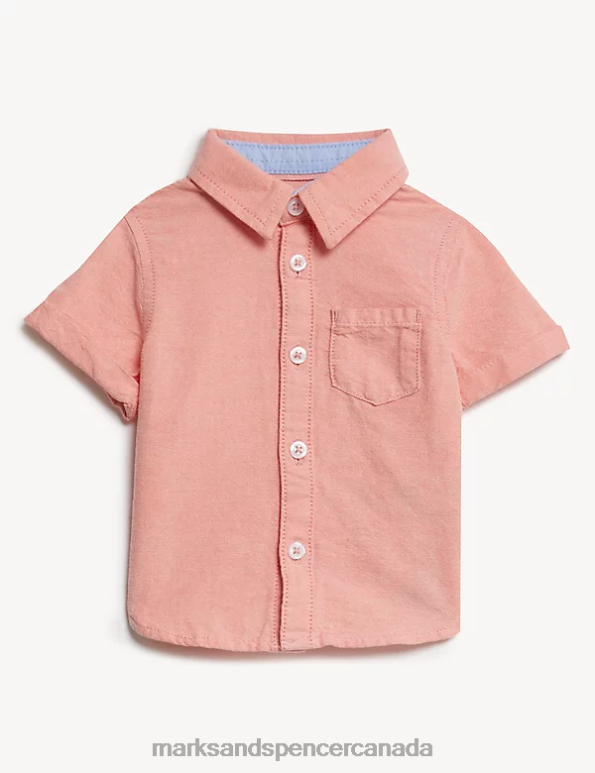 Baby Orange Mix Clothing Marks & Spencer 2pc Cotton Rich Outfit 20VTD7442 - Marks and Spencer Canada locations