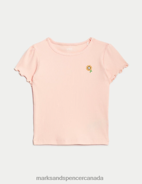 Baby Peach Mix Clothing Marks & Spencer 2pc Cotton Rich Sunflower Outfit 20VTD7726 - Marks and Spencer Canada locations