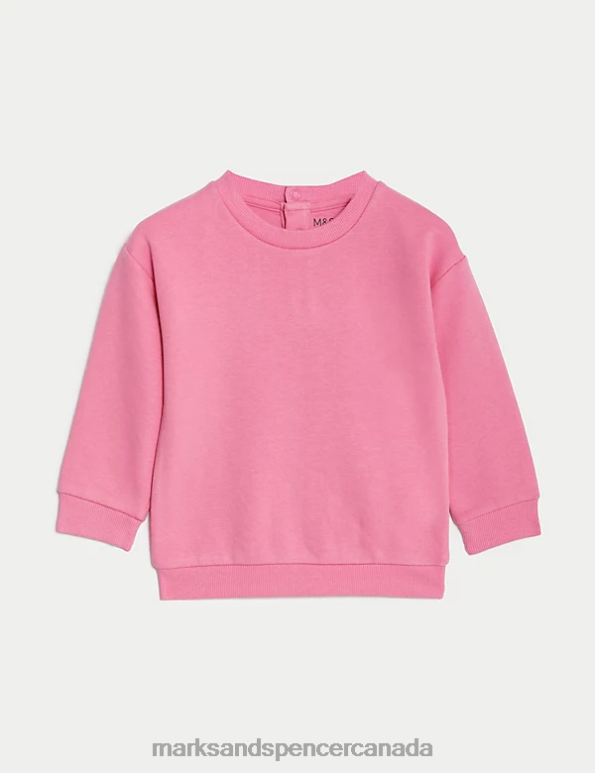 Marks and Spencer Canada - Baby Pink Clothing Marks & Spencer 2pc Cotton Rich Outfit 20VTD7612