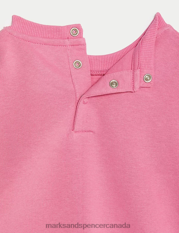 Marks and Spencer Canada - Baby Pink Clothing Marks & Spencer 2pc Cotton Rich Outfit 20VTD7612
