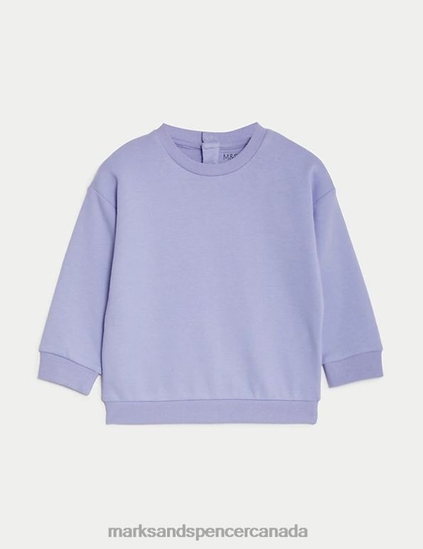 Baby Purple Clothing Marks & Spencer 2pc Cotton Rich Outfit 20VTD7817 - Marks and Spencer online