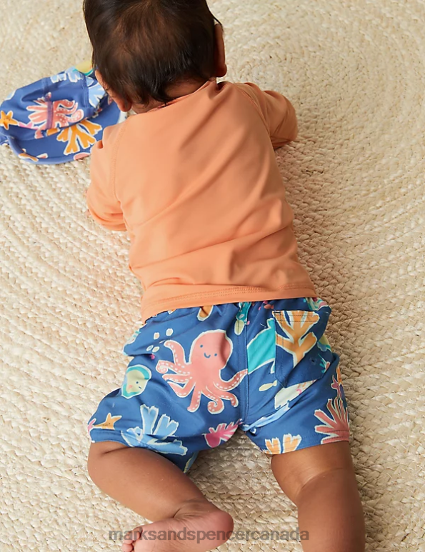 Marks and Spencer sale - Baby Red Mix Clothing Marks & Spencer 3pc Sea Life Swim Set 20VTD7465